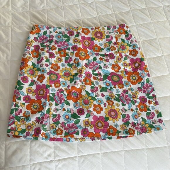 Love On A Hanger Dresses & Skirts - Love On A Hanger Juniors Size 9 Floral Flower Mini Skirt Hippie Boho Bohemian